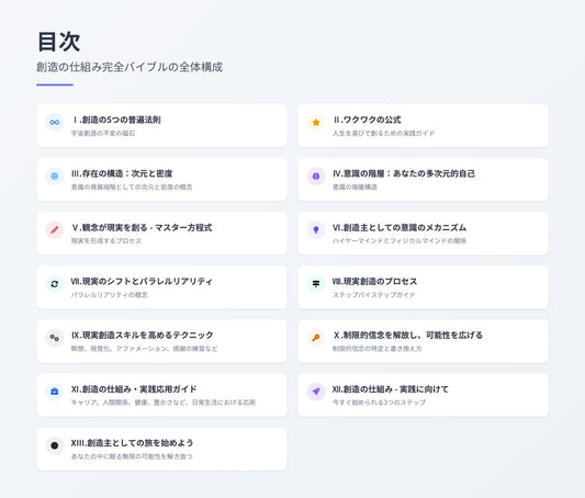 【図解スライド】「創造の仕組み 完全バイブル 〜スピリチュアルな探究をするマスターのための手引き書〜」